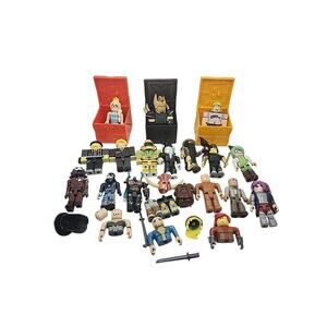 Mixed Lot of 10+ Roblox Loose Mini Figures, Pieces, Weapons, and Accessories